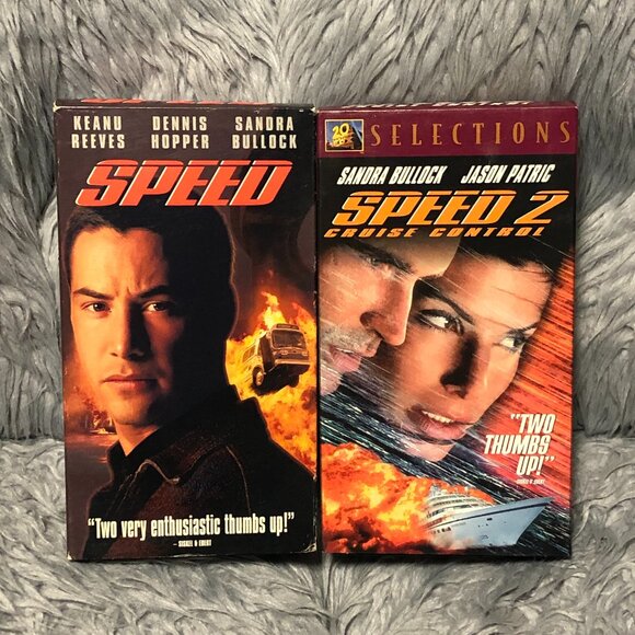SPEED 1 & 2 (1994 & 1997) Keanu Reeves, Sandra Bullock - Picture 1 of 7